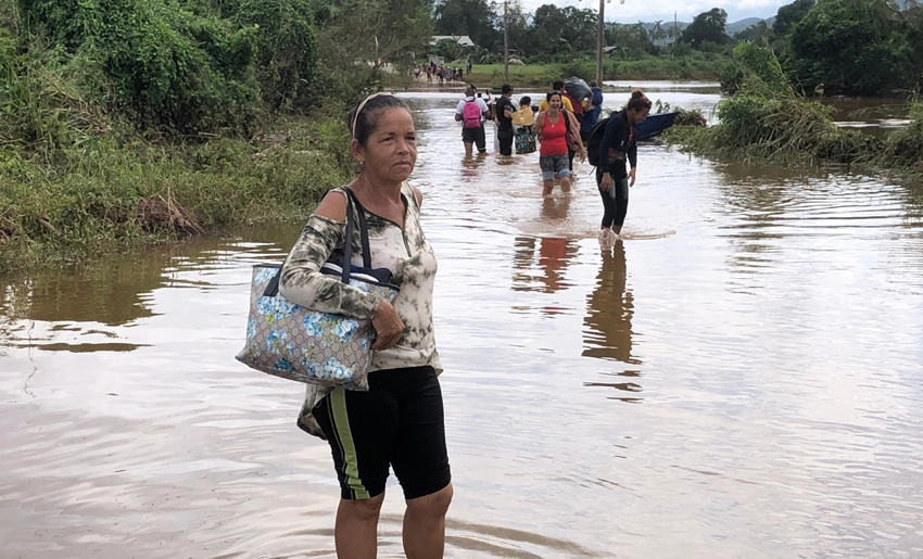 Inundaciones huracán Melissa en Holguín
