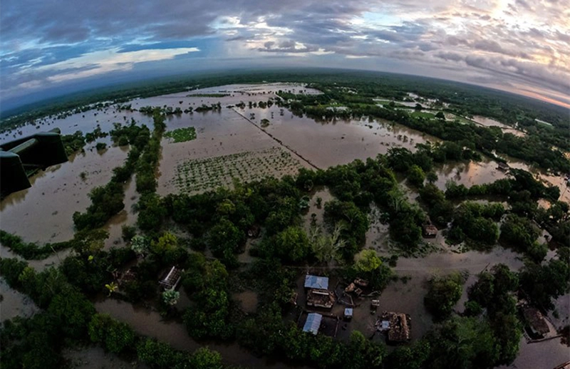 desvastación, Melissa, Holguín, vista aérea