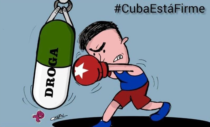 No a las drogas en Cuba