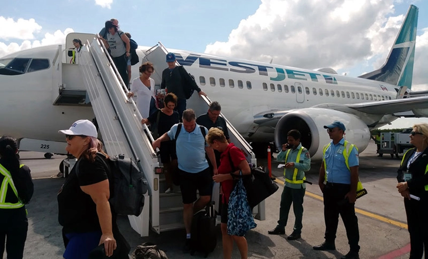 Vuelo procedente de Canada a Holguín