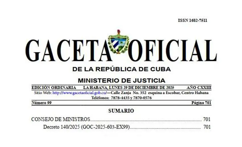 gaceta oficial de cuba, descentralización de la economía