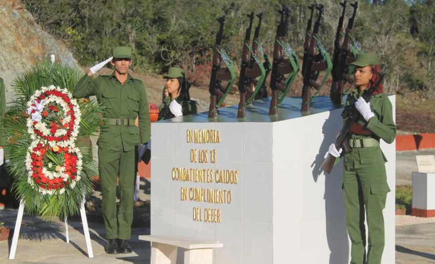 Homenaje a caídos en explosiones en Melones, Holguín