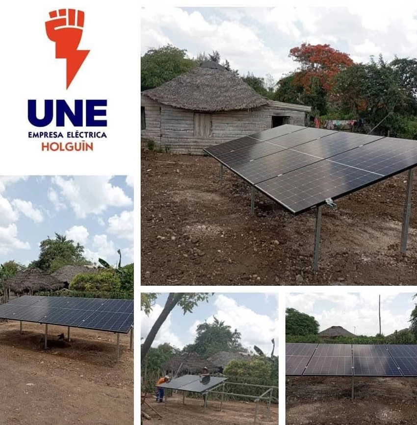 Paneles solares en Holguín