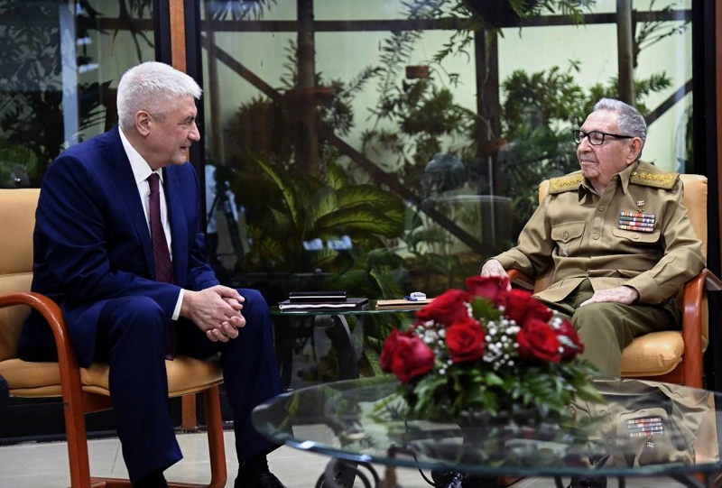 Raúl Castro, dialogo, ministro del Interior de Rusia, Vladimir Alexandrovich Kolokoltsev, visita de trabajo, Cuba