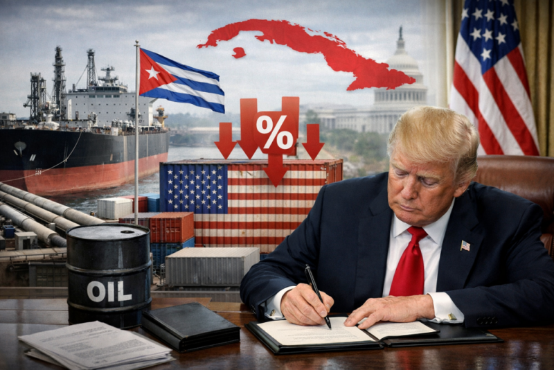 aranceles, Bloqueo, Bloqueo contra Cuba, Cuba, Donald Trump, Estados Unidos, Relaciones Cuba Estados Unidos