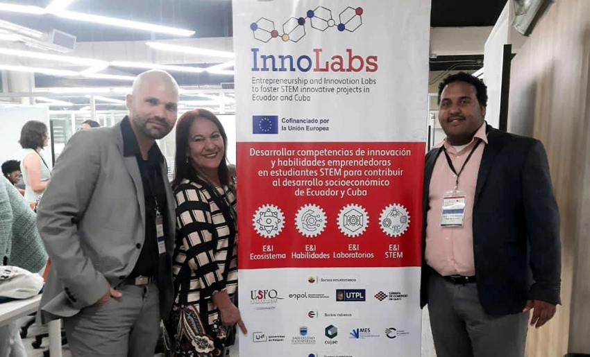 Representantes de la UHo en Ecuador