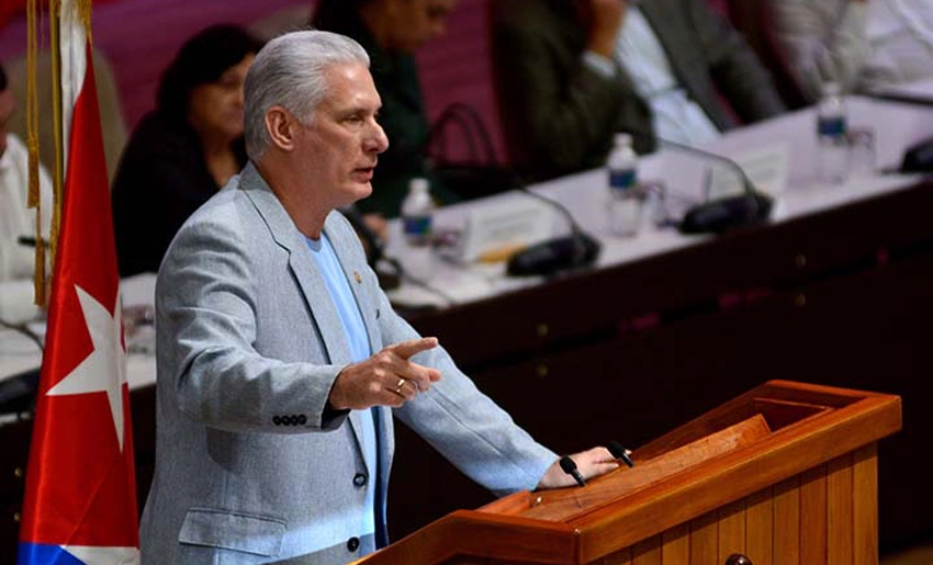 Díaz-Canel en encuentro con activistas solidarios