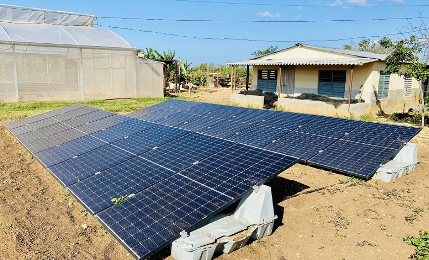 Energía renovable en finca agrícoa en municipio holguinero