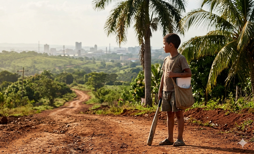 Imagen de niño en zona rural
