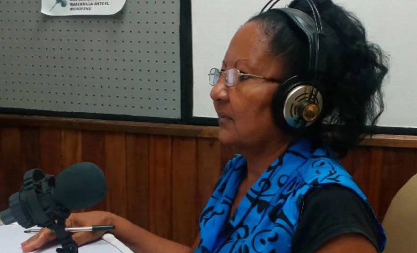 Alicia González Diéguez, locutora de Radio Angulo