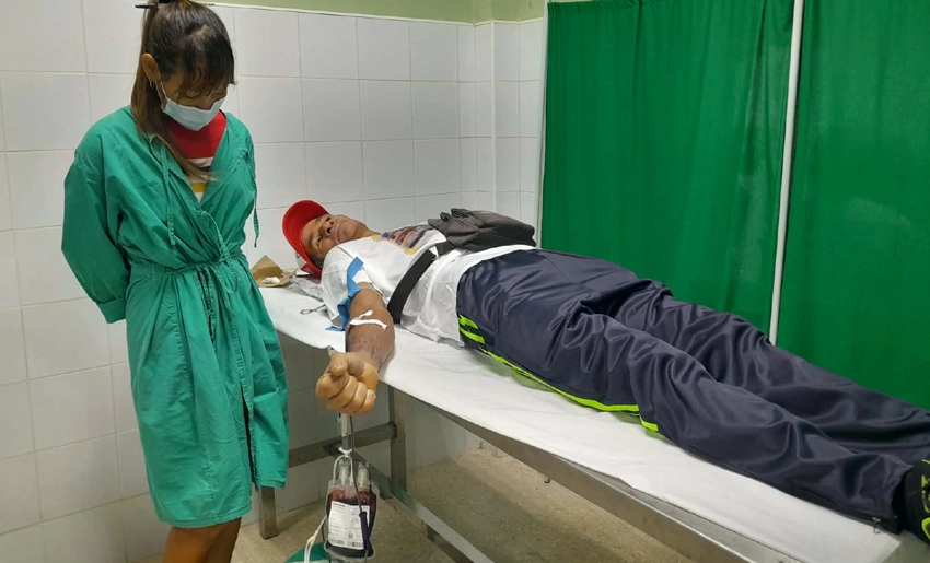 Donante de sangre en Holguín