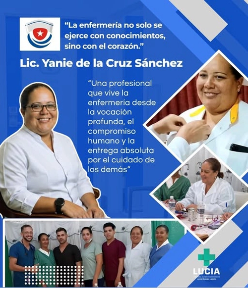 Enfermera del Hospital Lucía en Holguín