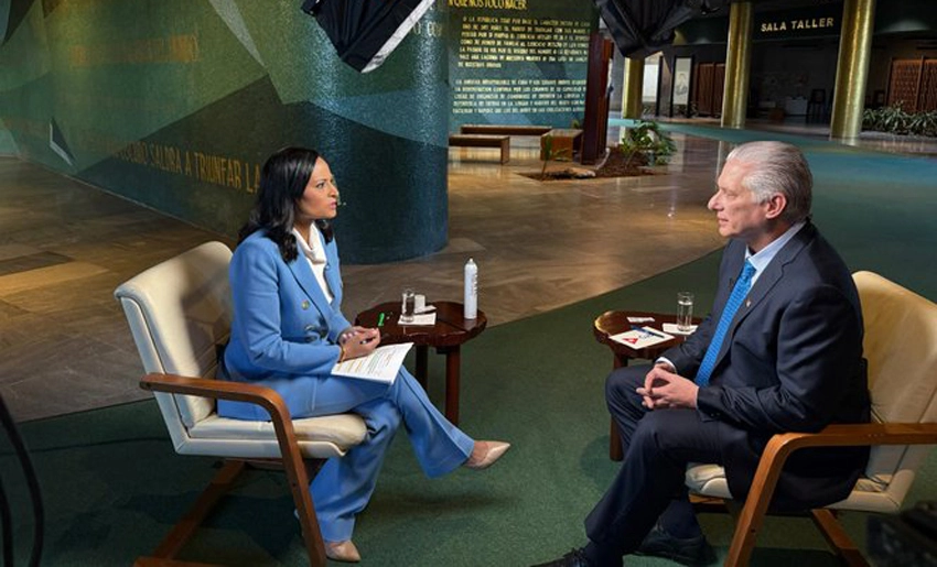 Entrevista de Díaz-Canel a cadena televisiva NBC