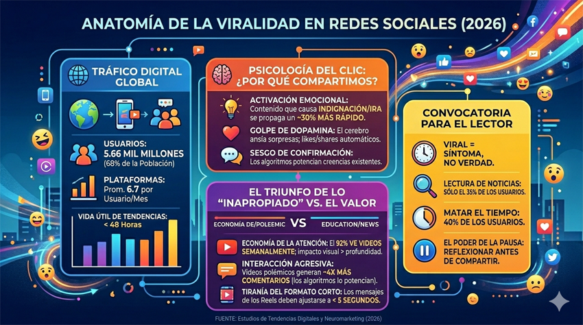Infografía sobre viralidad en Internet