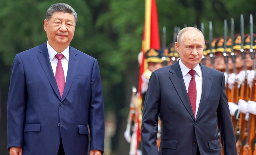 Presidente de China da bienvenida a su homólogo de Rusia
