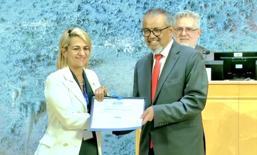 OMS premia Cuba