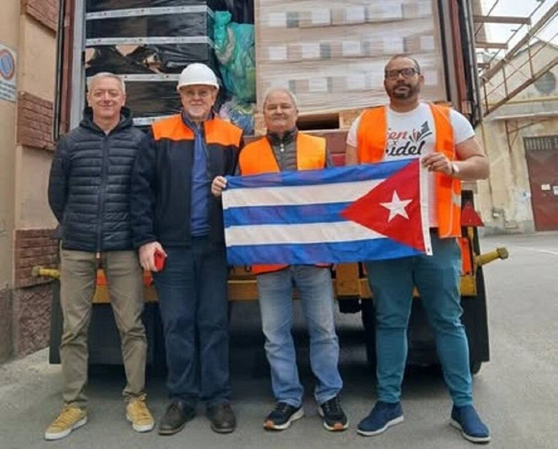 anaic, bloqueo, Contenedores, cuba, Italia, solidaridad