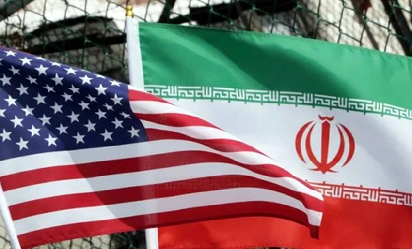 Banderas de Irán y Estados Unidos