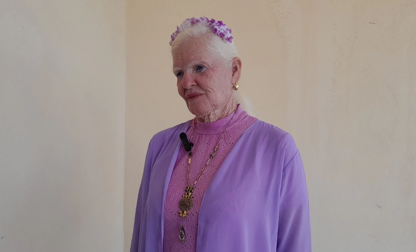 Yanet Milagros Ochoa , presidenta de la Comunidad de Albino sne Cuba