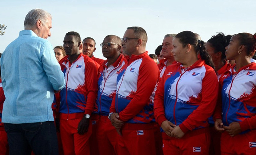 Abanderamiento elegación cubana a Snto Domingo 2026