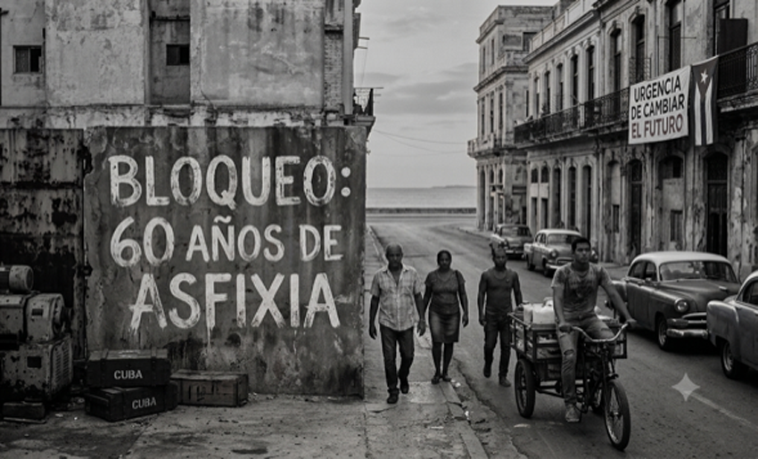 Imagen ilustrativa sobre el bloqueo a Cuba