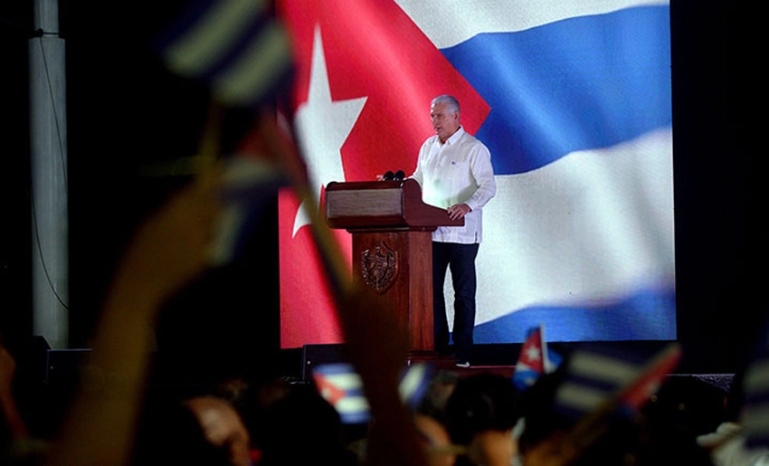 Díaz-Canel en acto por el 26 de Julio
