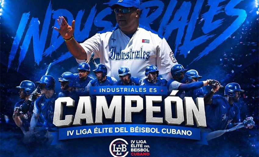 Industriales, equipo béisbol campeón de la IV Liga Élite