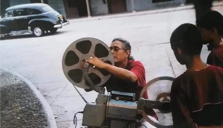 William Domingo Leyva, promotor de cine de Gibara