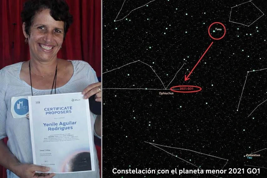 Yenile Aguilar, científica cubana