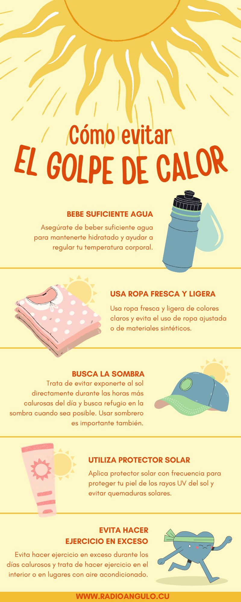 infografía calor verano