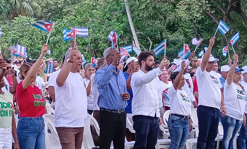 dirigentes holguineros, celebración, centenario, Fidel Castro, Birán
