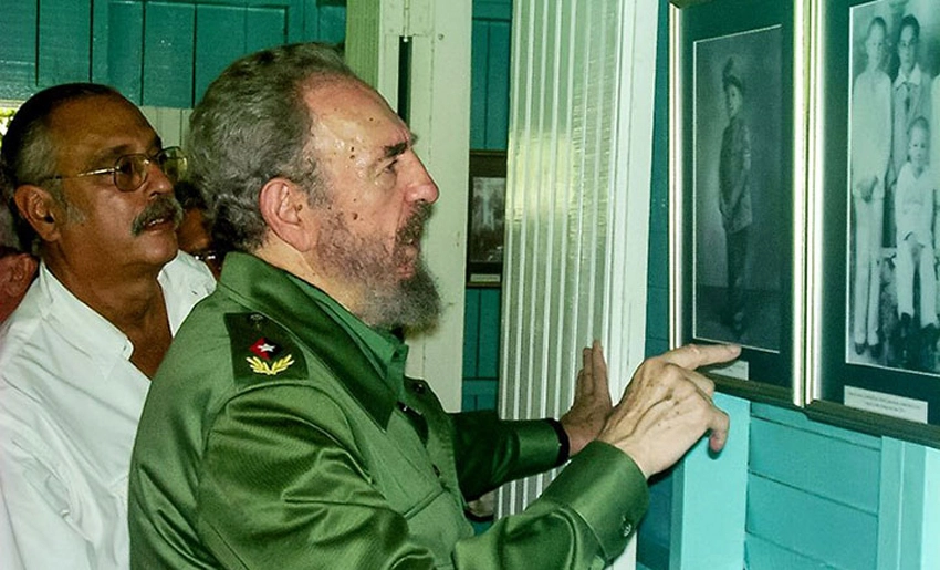 Fidel en su casa natal en Birán