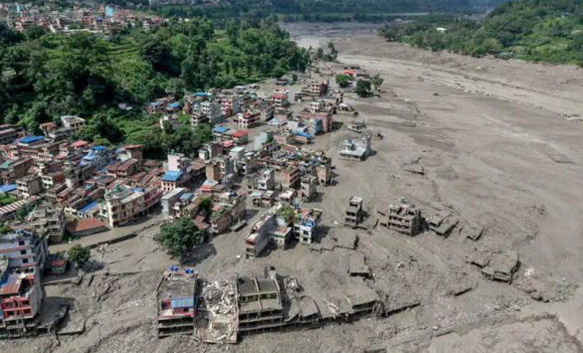 Inundaciones en Nepal y el Tíbet