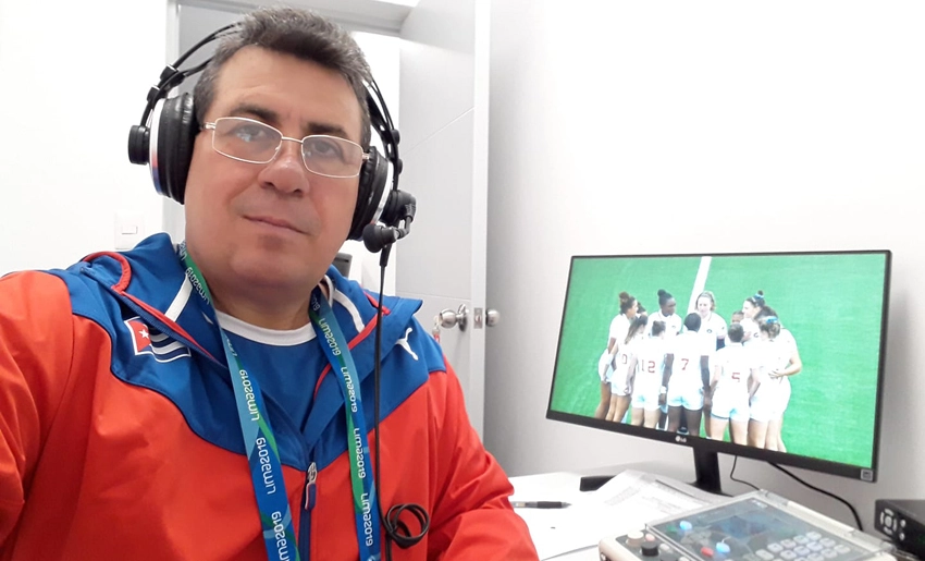 Noire Aguilera, comentarista deportivo de RadioAngulo