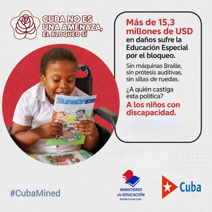 Efectos bloqueo Educación Especial en Cuba