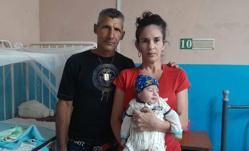 Paciente pediátrico en Holguín
