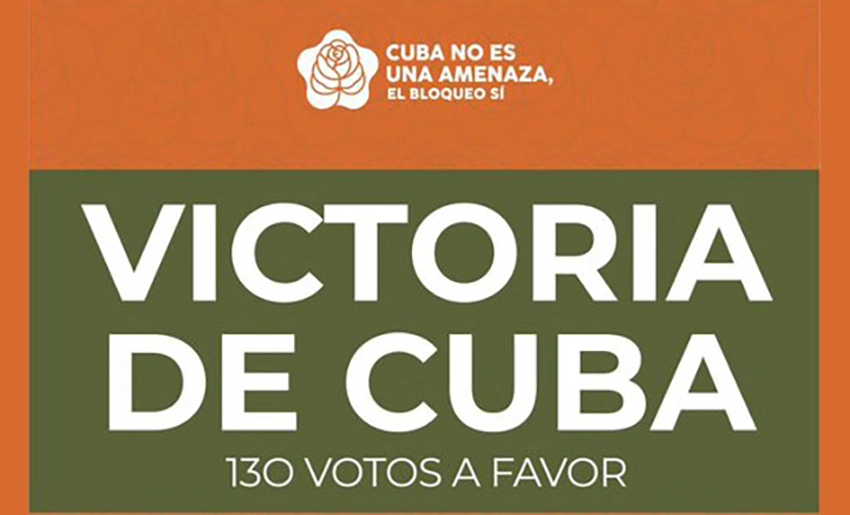 Votación en la oNU contra el bloqueo